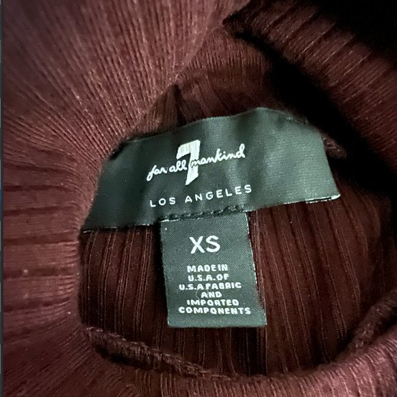 Elegant Maroon Turtleneck Top - Picture 7 of 9